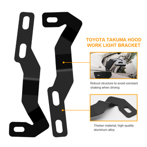 Support de fixation de phare de travail LED pour capot de voiture Toyota Tacoma 2005-2015, support de lampe spot - Product Image 5