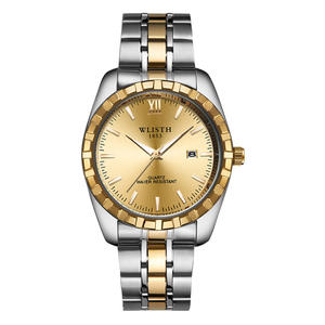 Montre à quartz de luxe WLISTH-s938 avec cadran ovale, style sportif et tendance, pour couple, en acier inoxydable, mouvement à aiguilles - Product Image 1