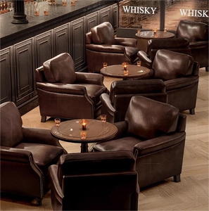 Ensemble canapé et table-chaises rétro américain sur mesure pour bars, restaurants occidentaux, cafés musicaux et cafés - Product Image 1
