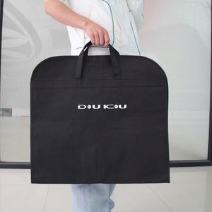 Heavy Duty Non-Woven <b>Clothes</b> Storage Bag Garment Dust <b>Cover</b> Custom Print for Suits Dresses Wardrobe - Product Image 1