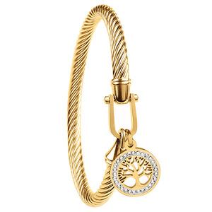 Bijoux <span class=keywords><strong>de</strong></span> mode personnalisés en gros pendentif <span class=keywords><strong>arbre</strong></span> <span class=keywords><strong>de</strong></span> <span class=keywords><strong>vie</strong></span> avec diamant câble fil crochet torsadé bracelets <span class=keywords><strong>de</strong></span> créateur pour femmes - Product Image 5
