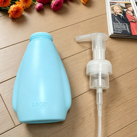 Bouteille mousseuse de 400 ml, distributeur de mousse en plastique, bouteille à pompe pour le nettoyage