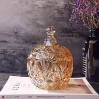Grands pots en verre Gypsophila avec couvercle en verre/bambou, boîtes de rangement rondes colorées de qualité alimentaire pour riz, gelée, desserts, pots à cire scellés
