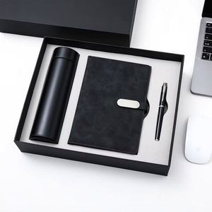 Ensemble d'écriture de luxe avec carnet A5, gobelet isotherme et stylo à bille dans un coffret cadeau élégant pour les professionnels - Product Image 5
