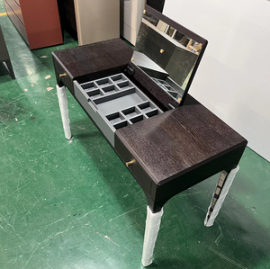 Mobilier de Maison Mobilier de <span class=keywords><strong>Chambre</strong></span> à Coucher de Luxe Coiffeuse en Bois avec Miroir Bureau à Double Usage pour les Études et le Maquillage - Product Image 6