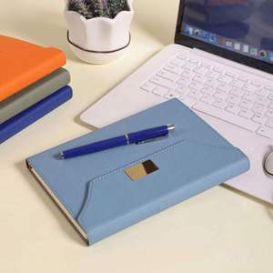 Elegant PU Leather <b>Notebook</b> Pen Gift <b>Set</b> Digital Printing-Bulk Corporate Gifts for Employees Teacher Appreciation Branded - Product Image 3