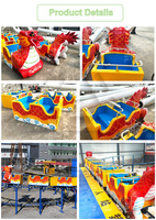 Manège Commercial Extérieur pour Enfants : Mini Montagnes Russes en Acier Dragon Sliding pour Parc d'Attractions – Vente Directe Usine