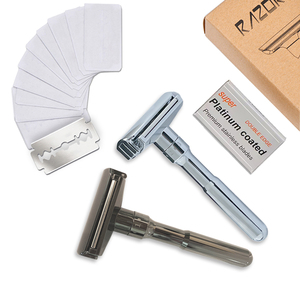 Nueva maquinilla de afeitar de seguridad con rodillo auxiliar Popular 1-6, afeitadora de nitidez ajustable, hoja de doble filo, afeitado seguro para hombres - Product Image 2