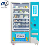 Distributeur automatique commercial sur pied à écran tactile, acceptant pièces, billets et codes QR, multi-paiements, 24h/24, sans surveillance, avec système de spirale de distribution.