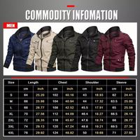 Veste bomber en coton pour homme, coupe-vent d'automne, veste de pilote, veste cargo, vêtements pour homme