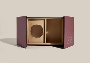 Caja Rígida Morada Personalizada, Ecológica y Reciclable, Diseño Autoensamblable, Puertas Dobles, Impresión <span class=keywords><strong>a</strong></span> Cuatro Colores, Logotipo Estampado en Caliente, para <span class=keywords><strong>Regalo</strong></span> - Product Image 3