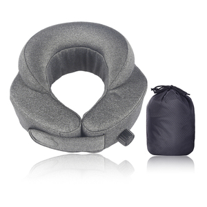 <span class=keywords><strong>Almohada</strong></span> de viaje en forma de U inflable automática portátil caliente almohadas de cuello de oficina de coche de avión de poliéster - Product Image 6