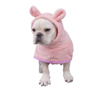 Peignoir de bain absorbant à séchage rapide Mascota pour chat et chien, peignoir à capuche réglable, accessoires pour chat, vêtements - Product Image 1