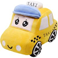YONLIT Peluche Camion Jaune Super Mignon 10,6 Pouces, Jouet en Peluche Doux en Forme de Taxi, Cadeau d'Anniversaire pour Enfants de 3 Ans et Plus