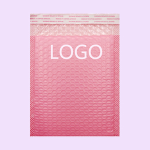 En gros, Pochette à bulles rose clair en film co-extrudé, sac en mousse épaissi, imperméable et antichoc pour emballage express 15x20+4cm - Product Image 2