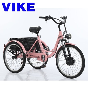 Tricycle d'appoint électrique à pédale de 24 pouces vélo à trois roues personnalisé intégré 36v capteur intelligent sorties de pneus minces en acier - Product Image 3