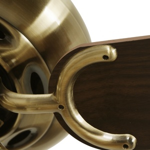 Retro Oriant 42 ''5 pale in noce antico ottone elettrico <span class=keywords><strong>ventilatore</strong></span> di controllo da parete di lusso Vintage <span class=keywords><strong>ventilatore</strong></span> da soffitto <span class=keywords><strong>senza</strong></span> luce - Product Image 4