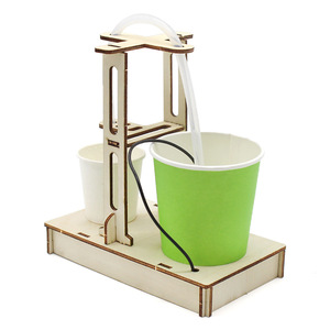 Dispensador de agua automático de madera, modelo de kit de bricolaje, juguete de experimento científico para niños, educación STEM, aprendizaje de 7 a 9 años - Product Image 5