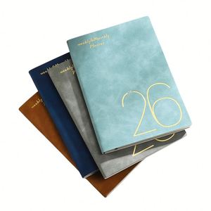 Papelería al por Mayor, Agenda Diaria, Semanal y Mensual 2026, Cuadernos de Cuero PU, Libretas para Regalos Escolares - Product Image 1
