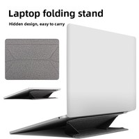 Support pliable pour tablette et ordinateur portable, fin, léger, en cuir, respirant, dissipant la chaleur, réglable en hauteur