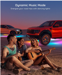 Linh Hoạt Ứng Dụng/Điều Khiển Từ Xa Đuổi Theo Màu Sắc RGB Xe Underglow <span class=keywords><strong>Led</strong></span> Ánh Sáng Gầm Hệ Thống Dưới Glow 6Pc Underglow Xe <span class=keywords><strong>Led</strong></span> Kit - Product Image 4