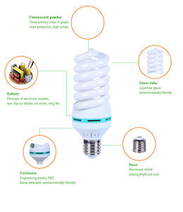 หลอดไฟ LED T6 45W/55W/65W ขั้ว E27 SMD 2700K แสงวอร์มไวท์นุ่มนวล 80 CRI ตัวหลอดพลาสติก ใช้งานได้ 25000 ชั่วโมง รับประกัน 2 ปี AC 85-265V 1200 - Product Image 4