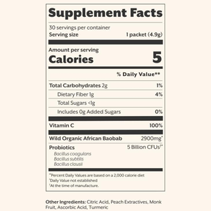 Rosebest OEM Etichetta Privata Personalizzabile Gusto Pesca Bianca Prebiotico + Probiotico in Polvere in Stick per la Salute Intestinale - Product Image 4