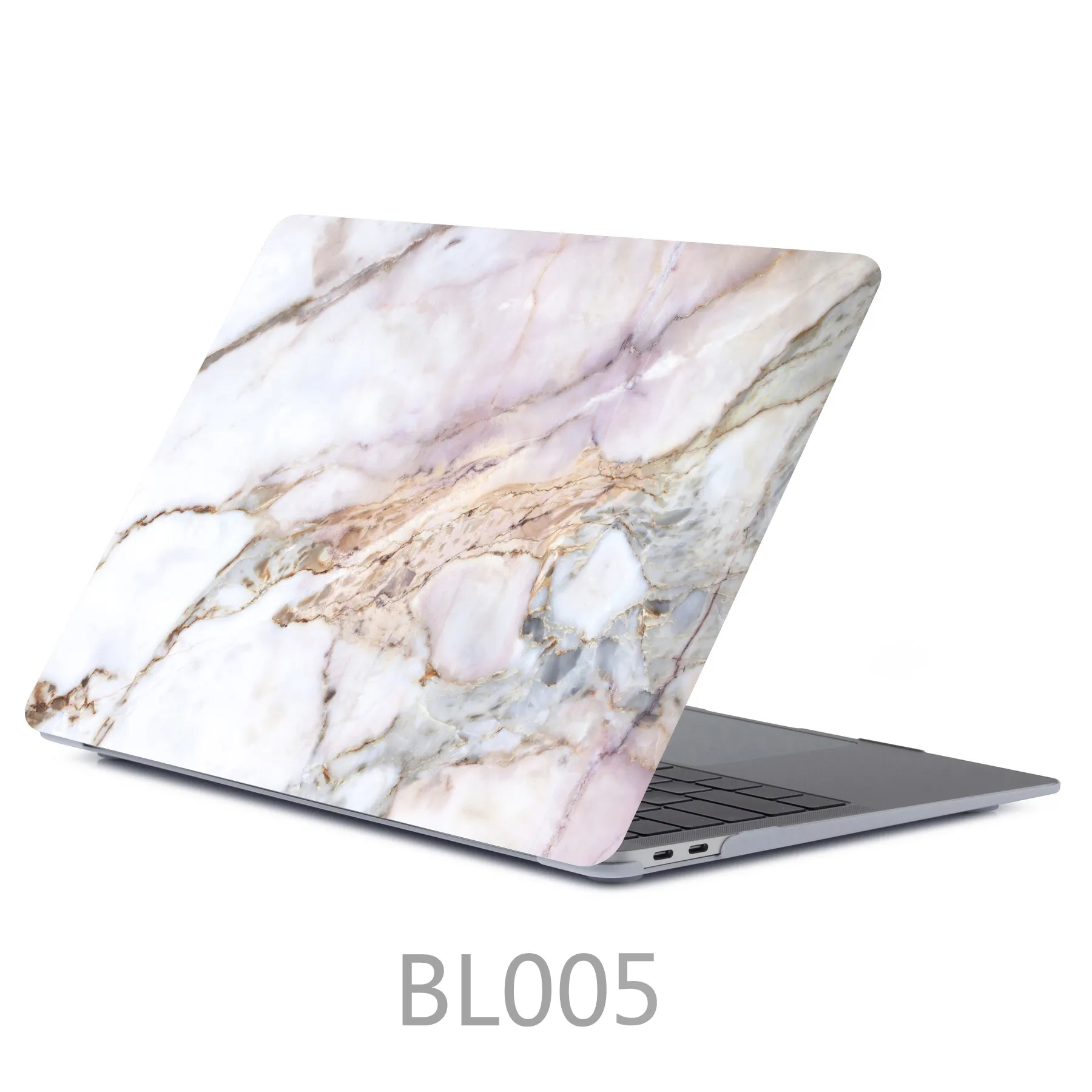 2024 New Customized Print Pattern Crystal hard shell Marble Case Cover For Macbook Air Pro case 11 12 13 15 16 inch full