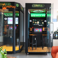 Cabine de karaoké HiPlay Luxury Mini KTV, machine de karaoké commerciale insonorisée, borne de chant d'arcade à monnayeur pour centres commerciaux et cinémas