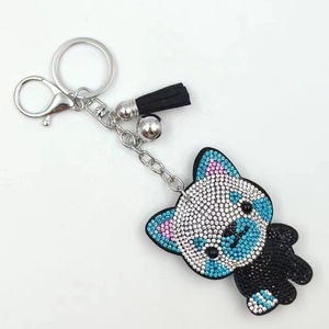 New Fashion <b>Key</b> Ring Crystal Cat <b>Key</b> <b>Chain</b> Purse Bag Charm Pendant Bling Pet Cat <b>Key</b> <b>Chain</b> Wholesale - Product Image 6