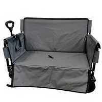 Chaise-lit pliable 3 en 1 pour le camping, chariot pliable portable avec roues pour le camping, la plage et les pique-niques en plein air