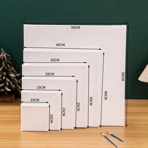 Bán buôn chuyên nghiệp trống tinh khiết bông kéo dài nghệ sĩ Sơn vải 10*10cm cho bức tranh - Product Image 1