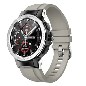 Fashion 24 Sports Modes GPS Track Men Round Display Smartwatch Smart Watch E19