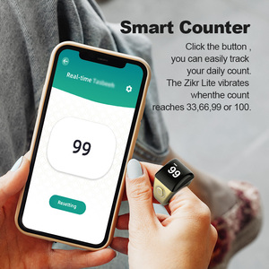 Zikr Ring with <b>LED</b> Display Tasbeeh Counter Smart Ring for Muslim Prayer Azan Alarm - Product Image 6