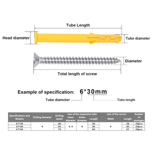 Kit d'assortiment d'ancres et de vis pour mur sec en plastique de qualité supérieure en acier inoxydable 304/316 personnalisé - Product Image 2