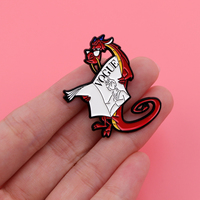 Broche en émail Dragon, épinglette amusante en forme d'animal, badges pour sacs à dos, accessoires vestimentaires, bijoux de film, cadeaux pour amis