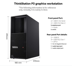 Factory Wholesale Price ThinkStation P3 Tower Graphics Mainframe I9 14900k Cpu 16G-DDR5/1T <b>M</b>.<b>2</b> <b>SSD</b> for Game Development - Product Image 2