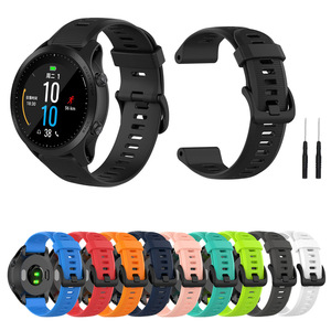 Correa de silicona deportiva a precio de fábrica para <span class=keywords><strong>Garmin</strong></span> <span class=keywords><strong>Forerunner</strong></span> 965 955 Solar <span class=keywords><strong>945</strong></span> LTE 935 745 correa de reloj Material de goma duradero - Product Image 2