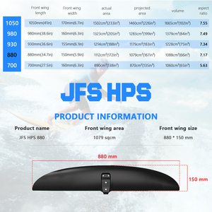 บอร์ดไฮโดรฟอยล์ Axis Series HPS 880 ขนาด 1079 ตารางเซนติเมตร ปีกหน้าทำจากคาร์บอนไฟเบอร์ประสิทธิภาพสูง สำหรับเล่นเซิร์ฟในทะเล JFS HPS 8 - Product Image 2