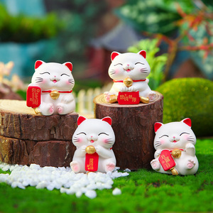 Nouvelle figurine de chat porte-bonheur pour console centrale de voiture, décoration intérieure, ornement de voiture - Product Image 1