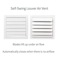 Volet de régulation de refoulement en aluminium sur mesure, volet à gravité fourni par une usine professionnelle pour projets de ventilation
