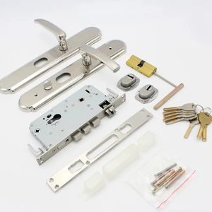 Cerradura de Seguridad para Puerta de Acero Inoxidable 304 con Cilindro y Cuerpo 68, Nueva y Elegante - Product Image 4