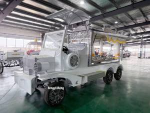 Traditional Royal <b>Trailer</b> Hearse Hearse White Funeral Carriage Luxury Gold Decor Burial Car for Professional Funerals - Product Image 5