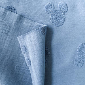 Tissu en jacquard uni en coton 75% et polyester 25%, tricoté en éponge, 300 g/m², antistatique, respirant, évacuant l'humidité, peignoirs de bain, plage, filles - Product Image 5