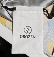 Sacs de rangement en coton avec cordon de serrage, fournis directement par le fabricant, avec logo personnalisé, adaptés pour ranger les bijoux