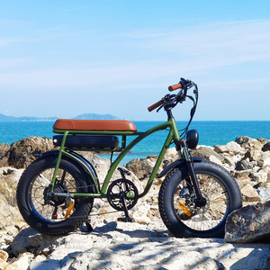 Vélo électrique <span class=keywords><strong>Fat</strong></span> <span class=keywords><strong>Bike</strong></span> pour adultes, cyclomoteur, vélo de plage, de sable et de neige, vert armée, 10Ah, vélo électrique à vitesse rapide - Product Image 4