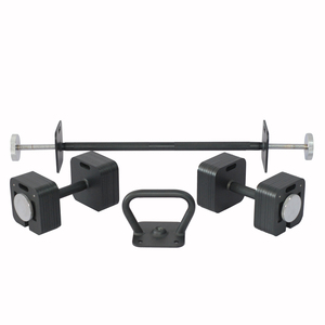 Ensemble 3-en-1 d'haltères, kettlebells et barres ultra-résistantes avec garantie à vie, 102 kg ou 160 lb, construction tout acier - Product Image 1