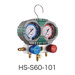 ชุดเกจ์วัดน้ำยาแอร์ Hongsen รุ่น HS-S36G แบบคู่ สำหรับน้ำยา R22 410A อะไหล่ระบบปรับอากาศ HVAC - Product Image 4