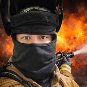 Balaclava noire ignifuge de catégorie 2, certifiée NFPA 2112, <span class=keywords><strong>pour</strong></span> la <span class=keywords><strong>soudure</strong></span> - Product Image 4