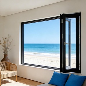 Finestre Pieghevoli in Vetro Bi-Fold con Doppi Vetri Insonorizzati in Alluminio Design Cinese EBON - Product Image 5